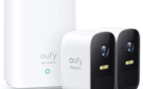 历史最低价！家居安全！eufy security eufyCam 2C 防水高清 双摄像头套装特卖+包邮！