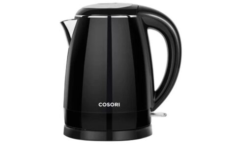 COSORI 1.7L无绳电热水壶特卖+包邮！100％不锈钢内胆，不含BPA，自动关机和防干烧保护
