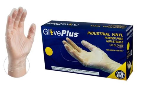 到货！AMMEX GlovePlus 不含乳胶无粉一次性透明手套（100只）现货！食品接触安全，中号/大号可选！