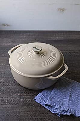 Amazon.com: Lodge Enameled Dutch Oven, 6 Qt, Sandalwood: Kitchen ...