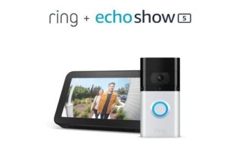 家居安全！最新升级版 Ring 3 Plus 智能可视门铃+Echo Show5 套装特卖+包邮！