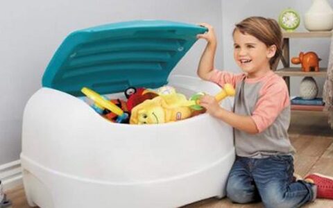 美国制造!  小泰克 Little Tikes 儿童玩具收纳箱新低+包邮!  让儿童养成整理好习惯