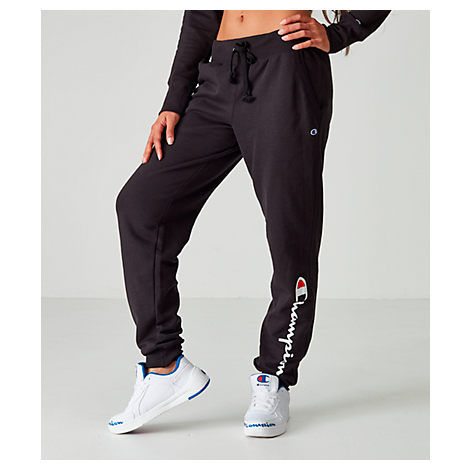 Champion Women's Powerblend Jogger Pants In Black | ModeSens