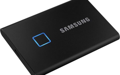 新低！Samsung 三星 SSD T7 指纹解锁 500GB 移动固态硬盘特卖+包邮！2色可选！