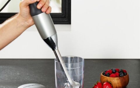 KitchenAid Contour Silver 2-Speed Hand Blender + Reviews | Crate and Barrel