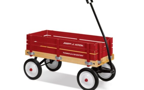 百年经典 Radio Flyer 红色四轮多用途儿童拖车特卖+包邮！可拉货物