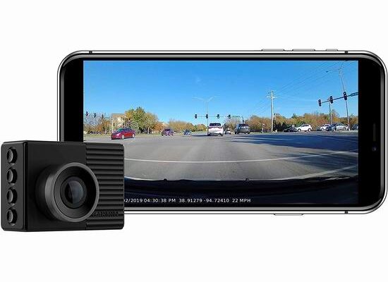 历史新低！Garmin 佳明 Dash Cam 46 全高清广角行车记录仪 168.76加元包邮！支持碰撞及偏离车道预警！