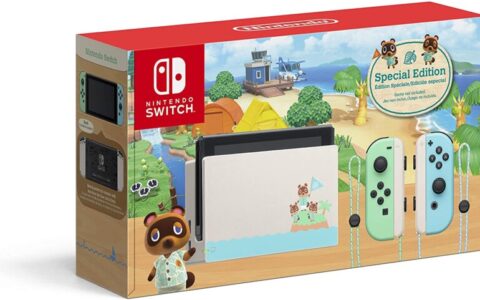 历史低价！Nintendo 任天堂 《动物森友会》限定版 Switch 便携式游戏机特卖+包邮！超受欢迎
