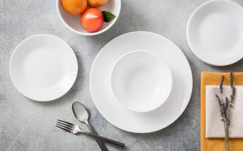 康宁 Corelle  经典白色餐具18件套特卖+包邮！坚固防碎