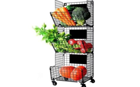 X-cosrack 多用途3篮储物架/置物架特卖+包邮 !  勾选 coupon 再减   ( 篮子可拆卸,可单独使用, 带轮子方便移动,可挂于墙壁)