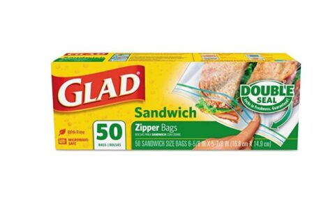 Glad Zipper 食物存储袋/保鲜袋 （50只）特卖+5个及以上额外9.5折（可拼单）！