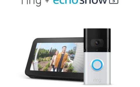 家居安全！Ring 3 智能可视门铃+Echo Show5 套装特卖+包邮！