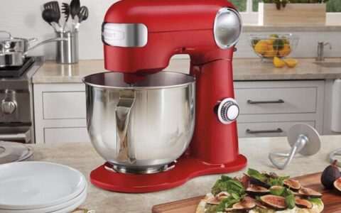 历史低价！Cuisinart SM-50RC 5.5夸脱多功能厨师机特卖+包邮！经典红