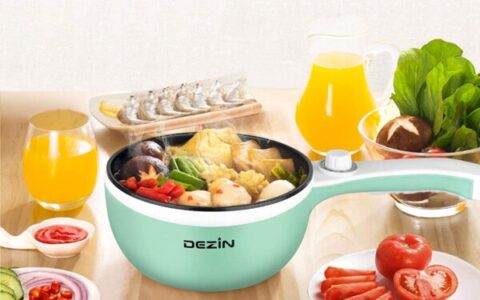 历史低价！DEZIN 1.5升多功能电煮锅/炒锅/电炖锅特卖！有/无 蒸笼 可选！火锅/炖煮/炒菜/煮面小神器