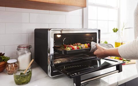 黑五价！历史最低价！KitchenAid 双对流烤箱 KCO255BM 特卖+包邮！烹饪速度提高20%！大容量同时烤两只烤鸡