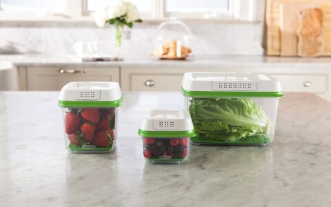 保持食物新鲜！Rubbermaid 果蔬保鲜盒3件套特卖！