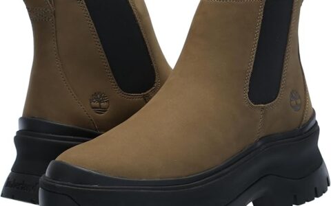历史低价！Timberland Roxie Lane 女式厚底时尚真皮短靴特卖+包邮！2色多码可选！