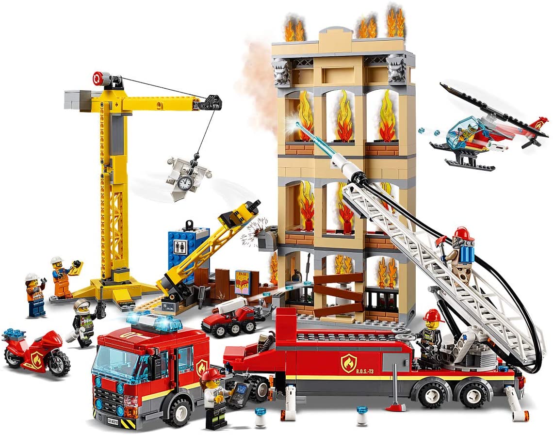 乐高 LEGO 乐高城市系列 60139移动指挥中心60214汉堡店消防救援-淘宝网