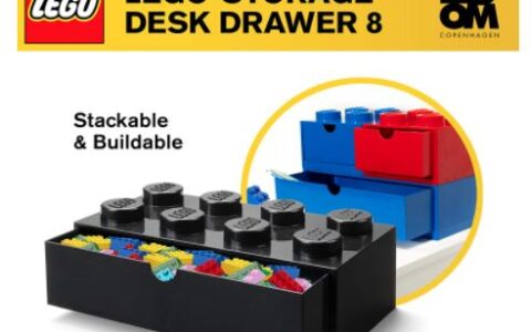 新低！LEGO 书桌抽屉/储物盒特卖！可堆叠，大号