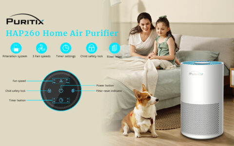 手慢无！历史低价！PURITIX True HEPA 超静音家用空气净化器特卖+包邮！