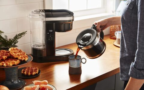 新低！KitchenAid 12杯量半自动滴漏式咖啡机特卖+包邮！