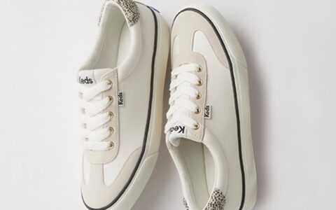超低价！Keds Jump Kick T-Toe 时尚舒适 女式真皮运动鞋特卖+包邮！多码可选！