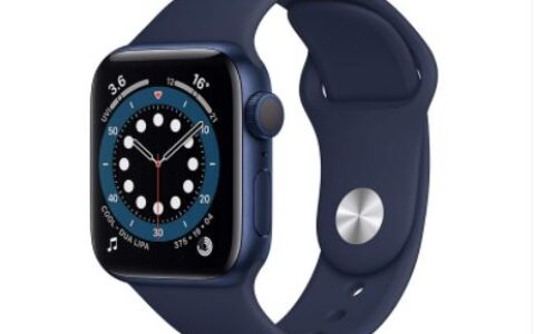 520好礼！Apple Watch 6 ( GPS, 40mm ) 智能手表特卖+包邮！深海军蓝运动表带，监测血氧，心率，睡眠