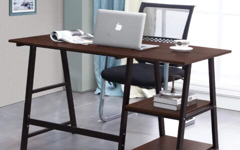 sogesfurniture 带储物架时尚电脑桌/办公桌特卖+包邮！点击coupon再减
