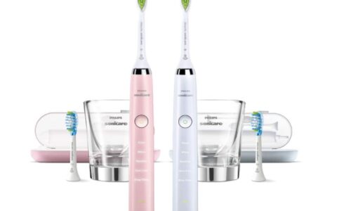 新低！Philips 飞利浦 Sonicare 钻石亮白 Classic 智能电动牙刷粉色与白色2件套特卖+包邮！