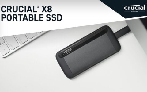 新低！Crucial 英睿达 X8 500GB 防跌抗震 SSD 移动固态硬盘特卖+包邮！