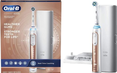 仅今天！历史最低价！Oral-B Pro 6000 蓝牙智能电动牙刷特卖+包邮！玫瑰金色