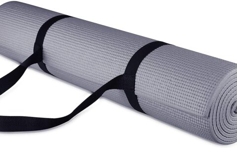 BalanceFrom GoYoga 多用途1/4英寸高级防滑瑜伽垫特卖！