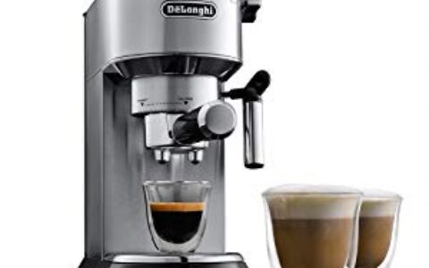 历史低价！DeLonghi 德龙 EC680 超薄意式咖啡机（带奶泡器）特卖+包邮！送2只双壁保温咖啡玻璃杯