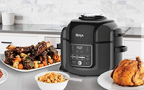 ​罕见折扣捡漏！史低价！让你秒变厨神！NINJA 6.5夸脱 9合1 多功能锅特卖+包邮！可做压力锅/蒸锅/空气炸锅/慢炖锅等，送食谱书