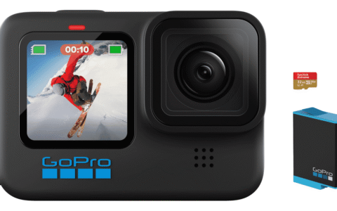 GoPro HERO10 Black 防水运动相机超值套装特卖+包邮！包括双锂电+支架配件