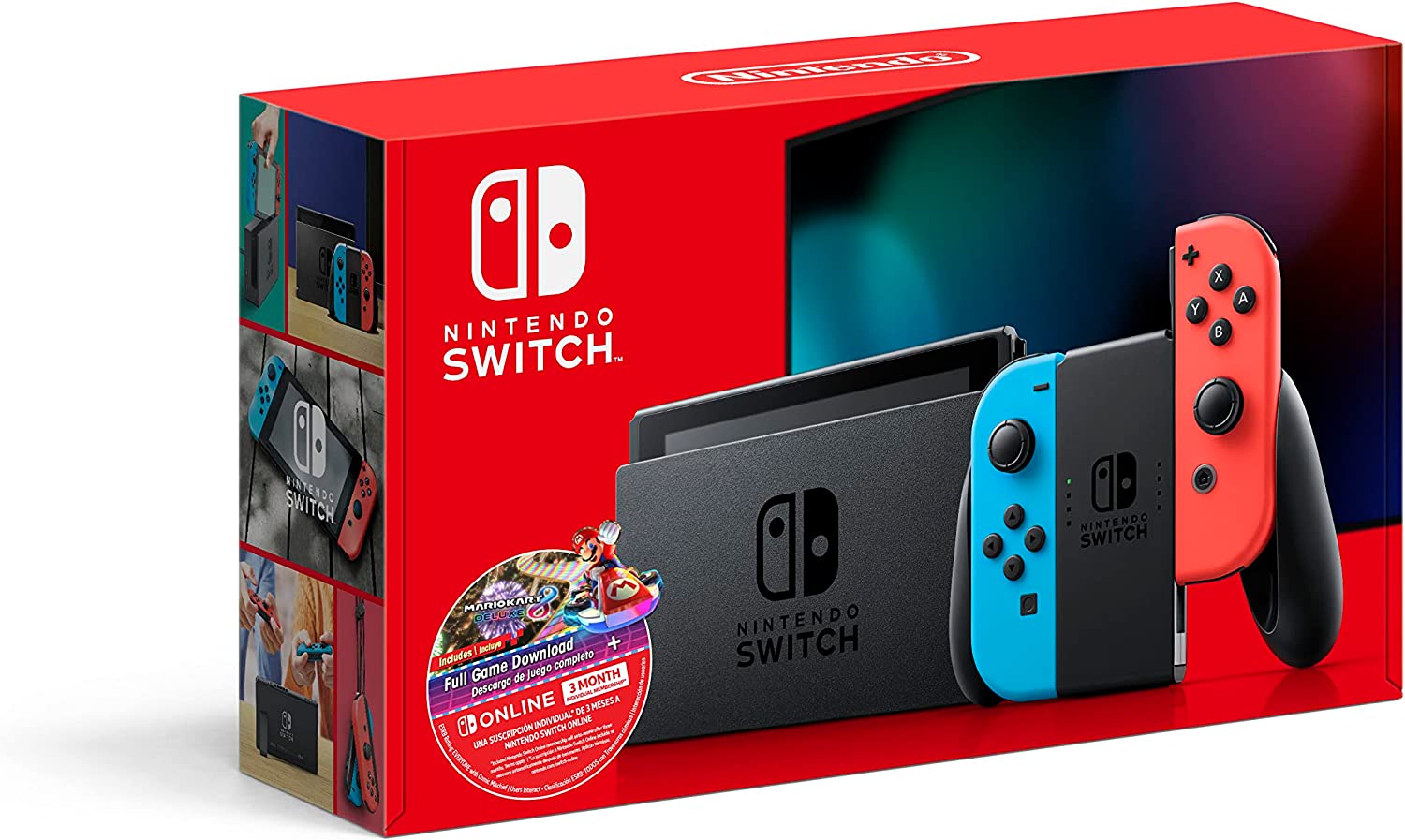 节礼周特享！Nintendo 任天堂Switch 便携式游戏机+ Mario Kart 8 豪华