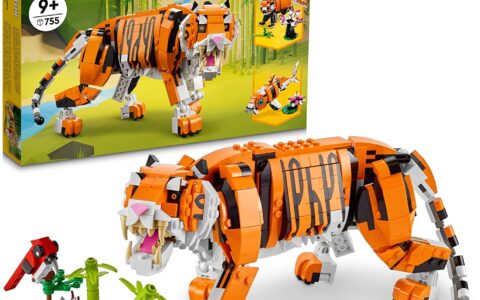 历史低价！LEGO 乐高 31129 三合一威武的老虎 (755 Pcs) 特卖+包邮！可拼搭成红熊猫和锦鲤