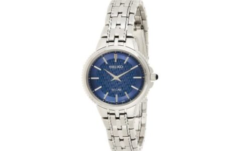 史低价！精工 Seiko 女式防水不锈钢太阳能手表特卖+包邮！型号：SUP393