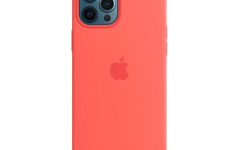 iPhone 12 Pro Max 专用苹果官方 MagSafe 硅胶保护壳特卖+包邮！粉橘色