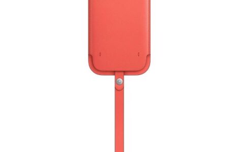 史低价！iPhone 12 Pro Max 专用苹果官方 MagSafe 皮革保护套特卖+包邮！带卡套，腕带