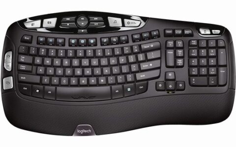 历史低价！Logitech 罗技 K350 人体工学无线键盘特卖+包邮！超舒适曲线，带软垫掌托，3年超长电池续航