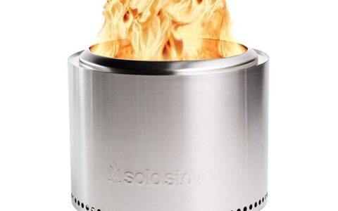 仅今天！Solo Stove 不锈钢双壁便携式无烟火炉特卖+包邮！大号19.5英寸，无需油气，木柴即可