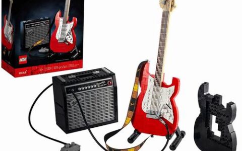 乐高 LEGO 21329 Fender Stratocaster 电吉他套装 特卖+包邮！1079块，吉他可拼出两种颜色