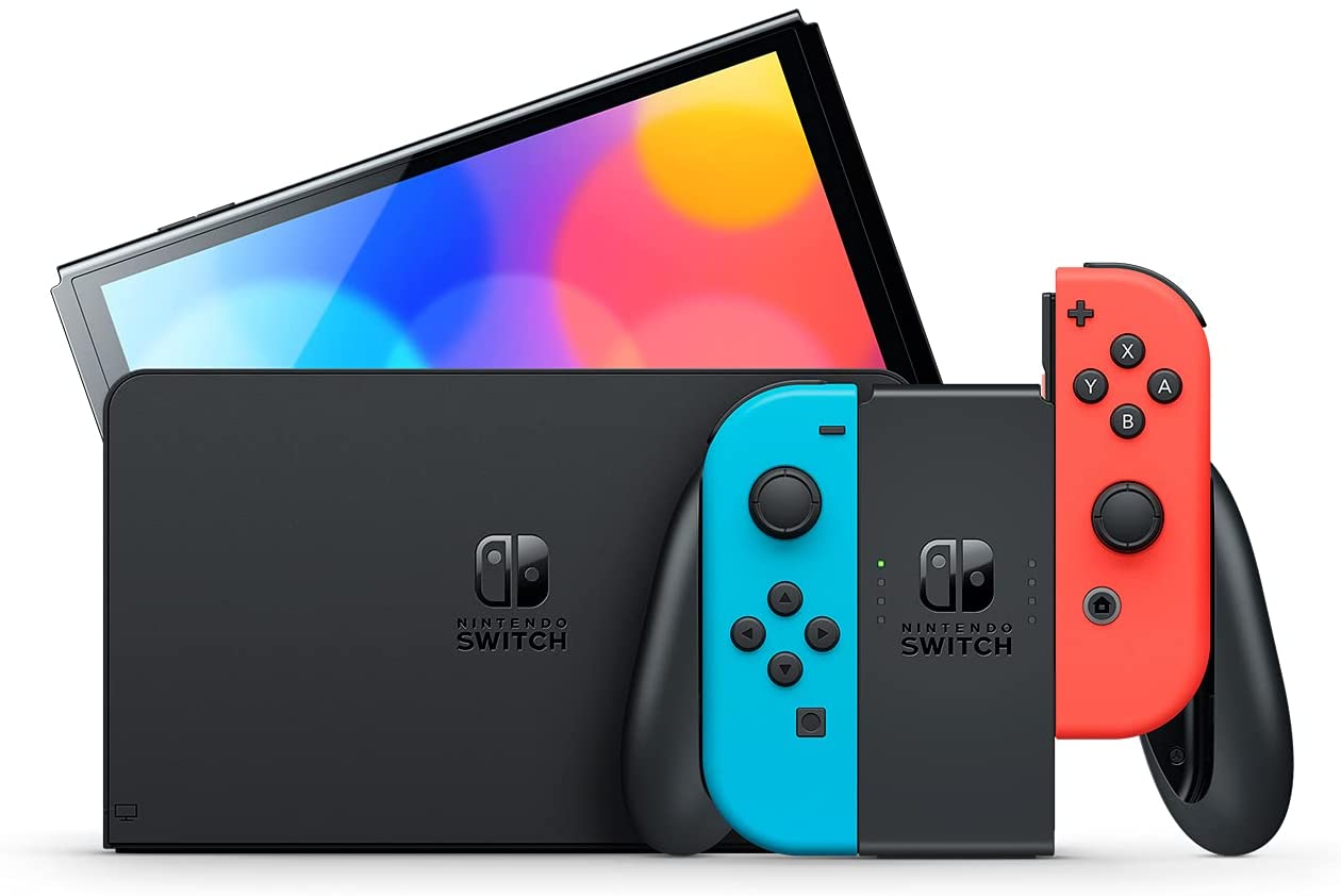 历史低价！Nintendo 任天堂Switch OLED 高续航游戏主机特卖+包邮