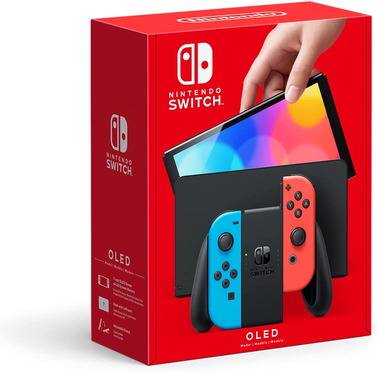 历史低价！Nintendo 任天堂Switch OLED 高续航游戏主机特卖+包邮！多色