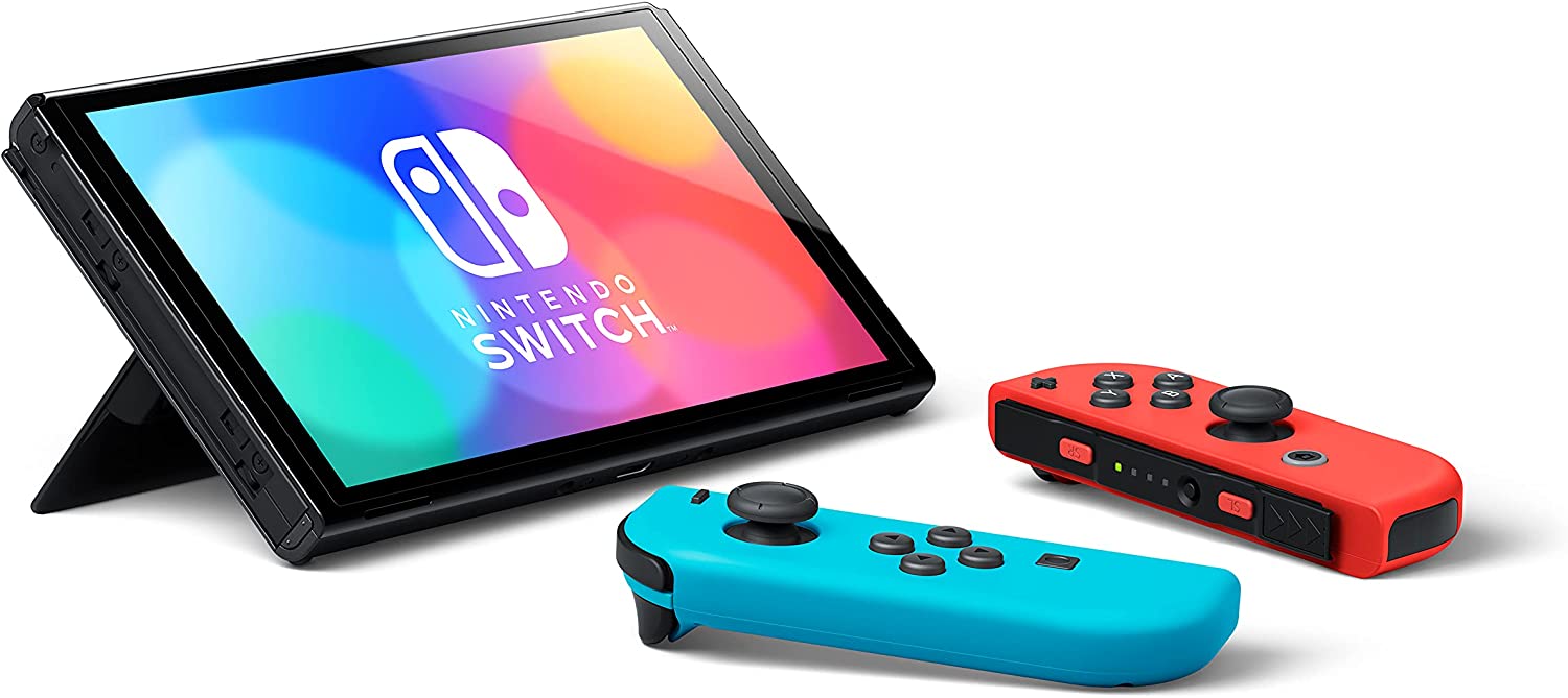 历史低价！Nintendo 任天堂Switch OLED 高续航游戏主机特卖+包邮！多色