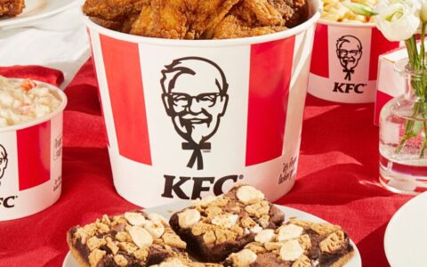 KFC Canada母亲节特惠：免费送4个S'mores Brownies