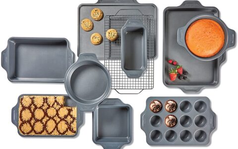 历史低价！高档厨具品牌 All-Clad 商用级陶瓷增强不粘烤盘10件套特卖+包邮！安全高品质，无PFOA