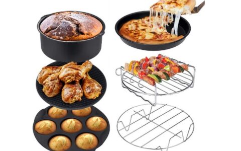 Ultrean 空气炸锅配件6件套特卖！适用于所有5.8Qt、6Qt空气炸锅