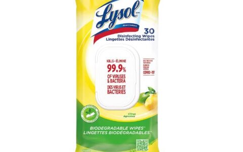 白菜价！Lysol 便携式消毒湿巾30只装特卖+5个以上额外9.5折！
